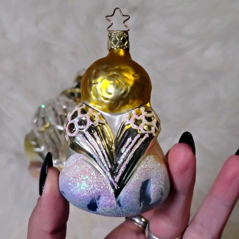 VTG Old World Christmas Angel Ornaments Blown Glass